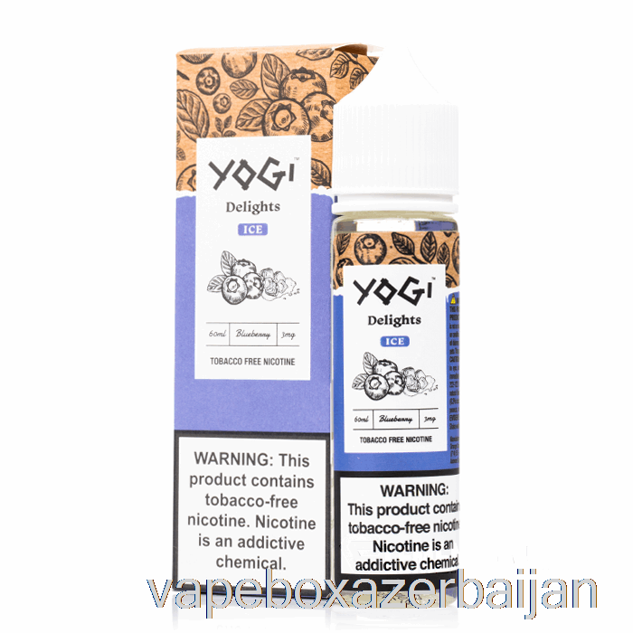 Vape Azerbaijan Blueberry Ice - Yogi Delights - 60mL 0mg